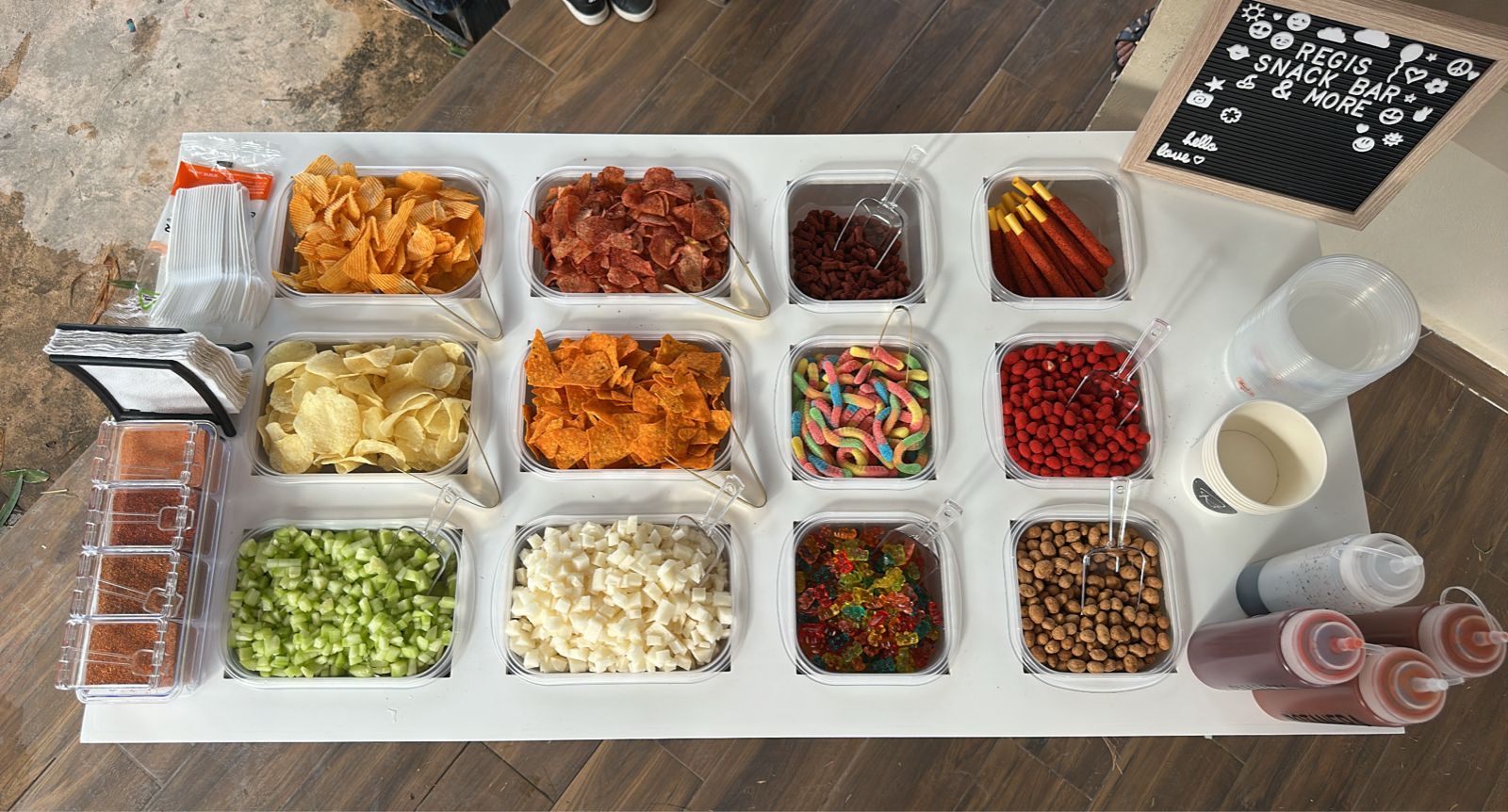 Barra de snacks - muestra